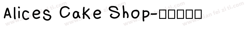 Alices Cake Shop字体转换